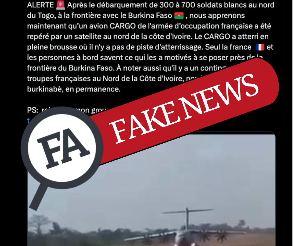 Entre désinformation et tensions régionales : la vérité sur l’avion français près de la frontière burkinabè