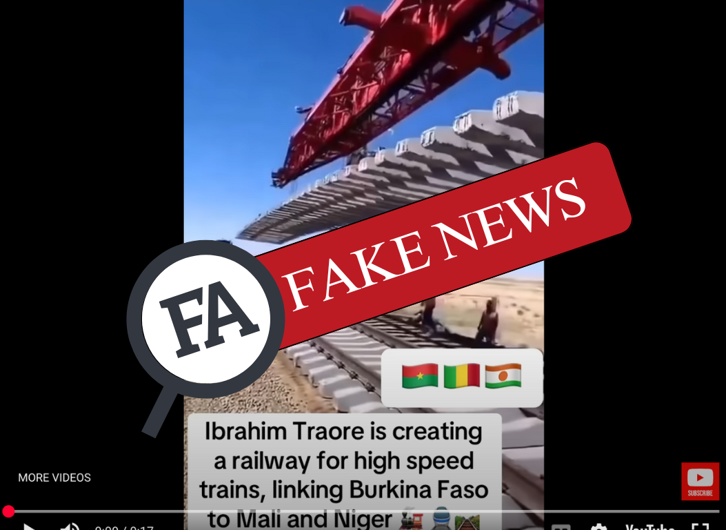 Non, cette vidéo ne montre pas la construction d’un chemin de fer au Burkina Faso