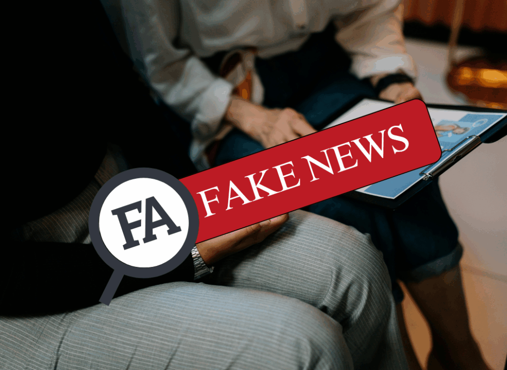 Capture d’écran du faux avis de recrutement attribué à RT Dakar, démenti par le responsable du bureau, Thierno Ahmadou Sy.