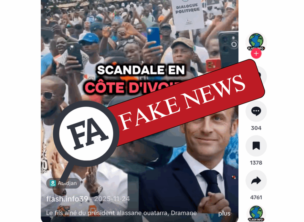 Vérification des faits Cote d'ivoire Ouattara fils aîné arrestation en France