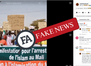 IA Manifestation pour l'arrestation de l'islam au Mali